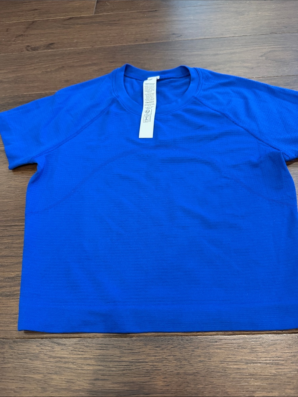 lululemon athletica Swiftly Tech Cropped T-Shirt Size 4 in Blue - C53-018 - Picture 4 of 7